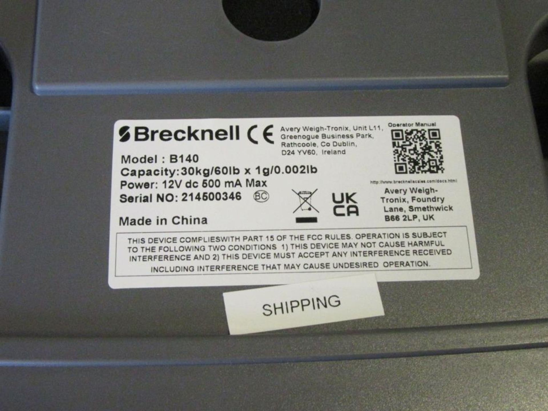 Brecknell Digital Counting Scale - Image 2 of 2