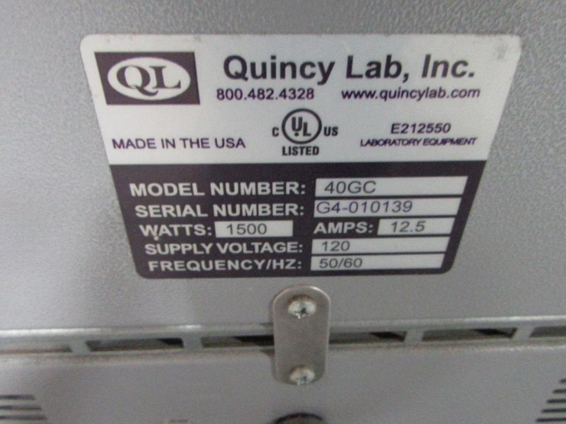 Quincy Labs Lab Oven - Image 3 of 3