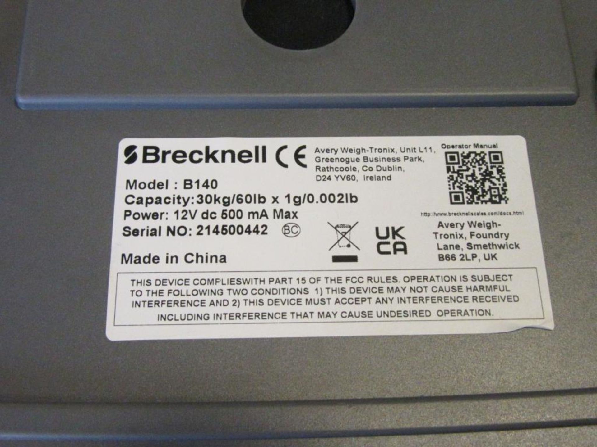 Brecknell Digital Counting Scale - Image 2 of 2