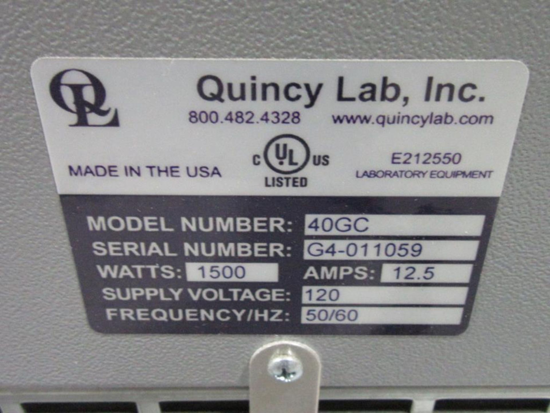 Quincy Labs Lab Oven - Image 3 of 3