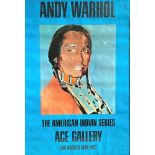 ANDY WARHOL (1928-1987) Ace Gallery - Poster ‘The American Indian Series, 1977’
