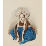 Evgraf Fedorovich Krendovsky (1810 - circa 1854) Portrait of the Baroness ?.?. Dallingshausen. 1840’