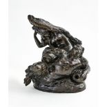AUGUSTE RODIN (1840-1917) Bronze sculpture 'Faun and Bacchante'