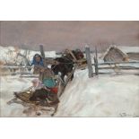 ALEXEI STEPANOV (1858- 1923) Sleigh ride