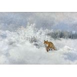 Mosse STOOPENDAAL (1901-1948) Fox in a snowy landscape