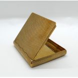 9K YELLOW GOLD CIGARETTE CASE