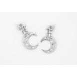 ‘STARS’ DIAMOND AND 18K WHITE GOLD EAR CLIPS