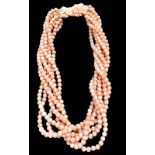 Coral necklace, circa 1930s
