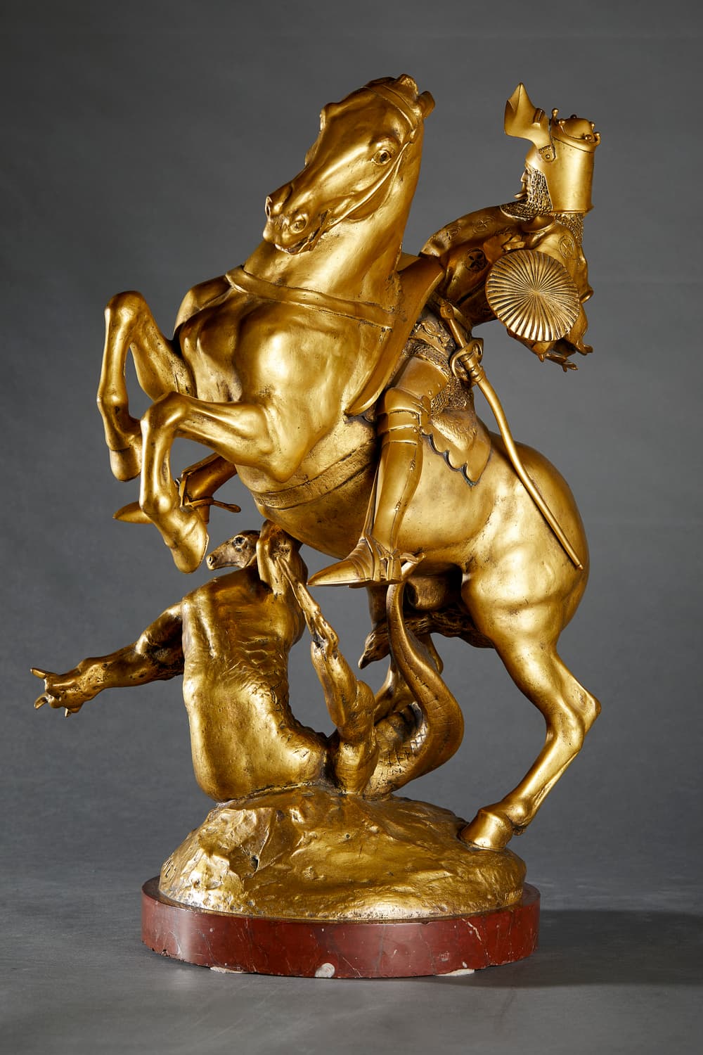 EMMANUEL FRÉMIET (1824 - 1910) Saint Georges et le dragon - Image 2 of 4