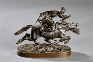 EUGÈNE LANCERAY (1848-1886) A Cossack rider