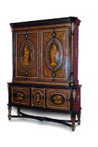 LOUIS XIV STYLE BOULLE MARQUETRY AND ORMOLU WARDROBE Paris, Napoleon III period