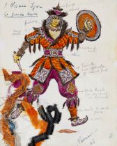 NIKOLAI BENOIS (1901-1988) Costume Design for 'La Grande Danse', Ballet 'Prince Igor' by the Russian