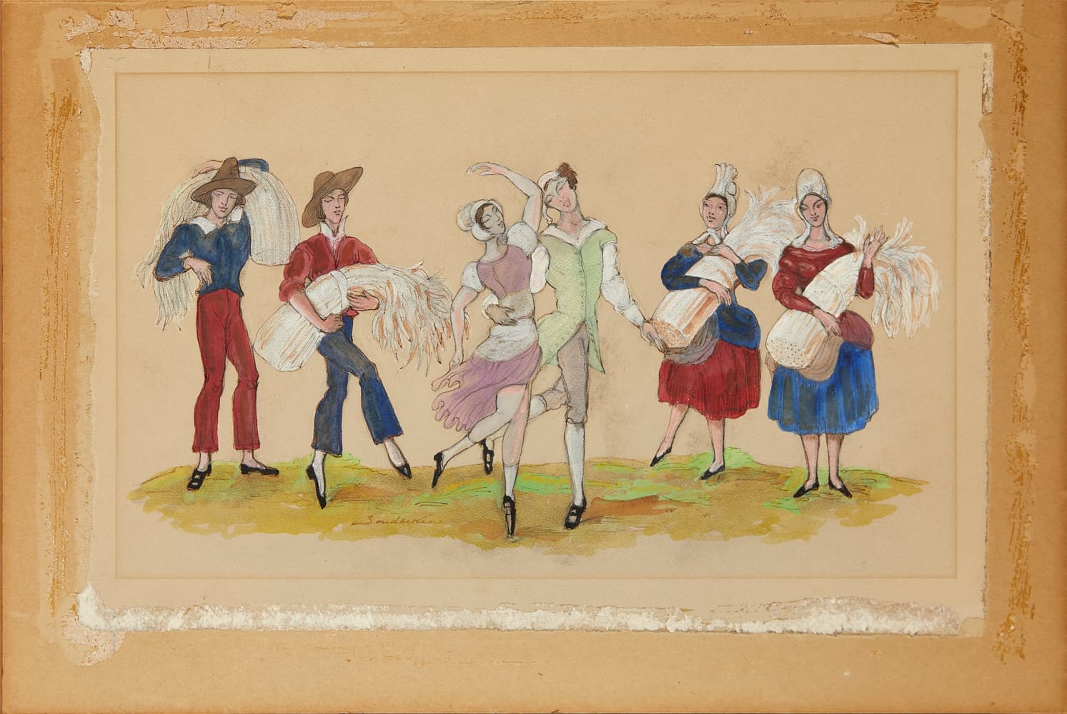 SERGEI SUDEIKIN (1882-1946) Costume Design - Image 2 of 3