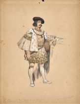 ALPHONSE MUCHA (1860-1939) Costume design of the Duke for "Lorenzaccio" by Alfred de Musset in Paris