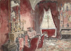 ALEXANDRE BENOIS (1870-1960) Interior of a room