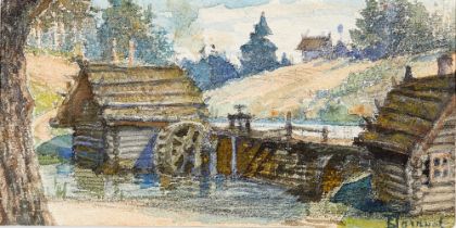 VASILY POLENOV (1844-1927) Village mill