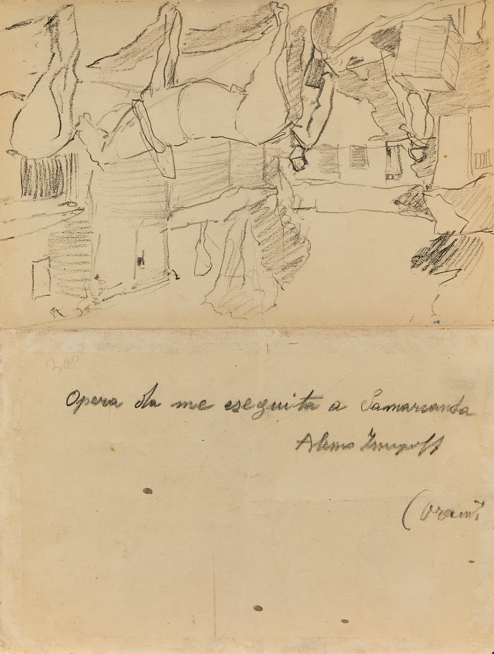 ALESSIO ISSUPOFF (1889 - 1957) Double-sided drawing - Image 2 of 2