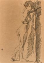 VALENTIN SEROV (1865 - 1911) Standing nude