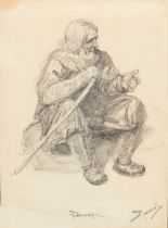 VASILY POLENOV (1844-1927) Old beggar