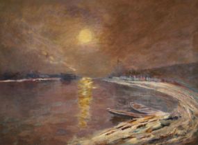 (+) ELIE ANATOLE PAVIL (1873-1948) Sunset