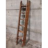 An Extending Wooden Ladder