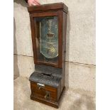 A Victorian Ajanta Quartz Time Clock H94cm x W34cm x D29cm