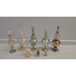 10 Faberge Style Eggs & 2 Glass Scent Bottles + 2 Damaged