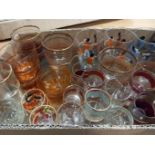 A Box Including Liqueur Glasses, Sherry Glasses Etc
