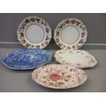 12 Assorted Wall Plates, Dishes Etc