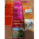 A Box Including Approximately 29 Ordnance Survey & Other Maps Etc