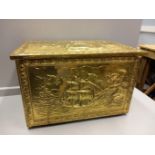 A Brass Log Box