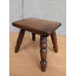 A Small Oak Stool