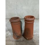 2 Ware Chimney Pots