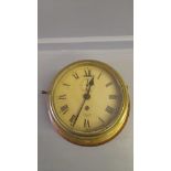A Smith Empire Brass Ship's Clock