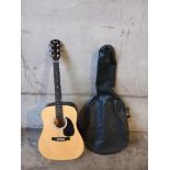 A 'Squier' Guitar In Canvas Case - Model 093-0300-021 & Serial No CAE-0050 351281