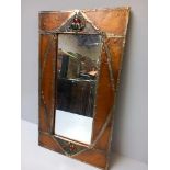 Art Deco Copper Mirror