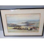 Watercolour - Berwick Bay From Halidon Hill Signed W Fergie