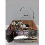 Box Plated Cake Stand, Tankards Etc