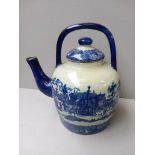 Large Blue & White Teapot