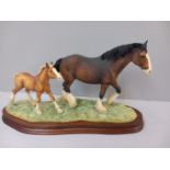 Border Fine Arts - New Arrival At Harland Grange JH11 By E MacAllister On Wood Base