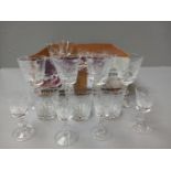 22 Assorted Wine & Sherry Glasses & 6 Whisky Tumblers