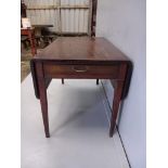 Victorian Mahogany Drop Leaf Table (Slightly Marked) H68cm x L126cm x W107cm