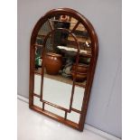 Mahogany Hall Mirror H115cm x W68cm