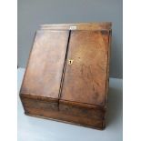 Victorian Walnut Stationery Box (Slight Damage)