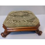 Oak Tapestry Footstool