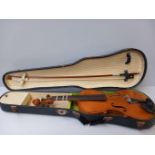 Violin & Bow In Case