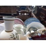 Box Assorted Jugs, Dinnerware Etc