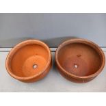 2 Salt Glazed Ware Planters