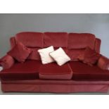 3Pc Pink Settee