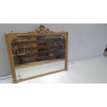 Gilt Mantel Mirror (Distressed) H104cm x W120cm